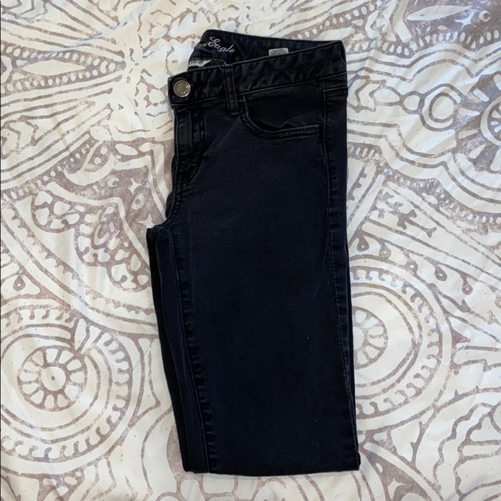 american eagle | black skinny jeans